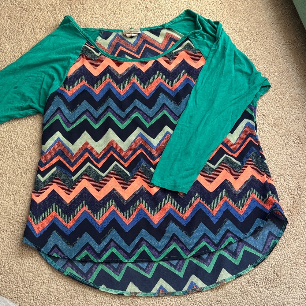 Chevron Patterned Women's Top